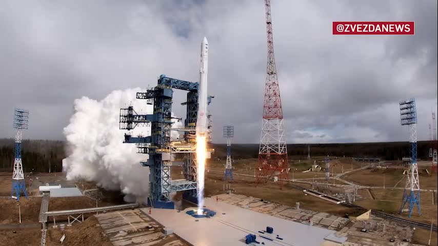 After launching from the Plesetsk Cosmodrome, the Angara-1.2 rocket launched military satellites into target orbits for the Russian Ministry of Defense.