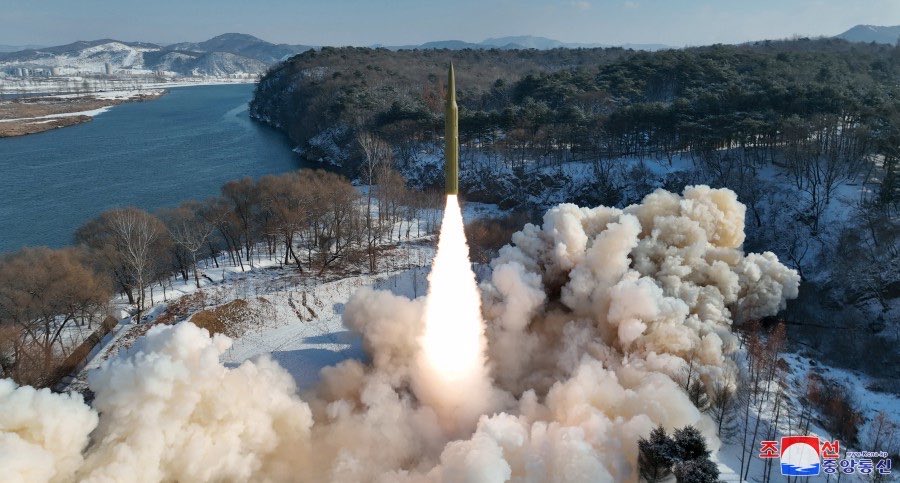 According to the North Korean state-run news agency KCNA, the missile tested last night was an intermediate-range ballistic missile (IRBM) that reportedly used AI in it mid-course and/or terminal phase for correction and a maneuvering reentry vehicle (MaRV). North Korean claims of AI an MaRVs during such tests is not abnormal, as such claims have been made in the past. Photo is of a North Korean IRBM test but not the most recent one